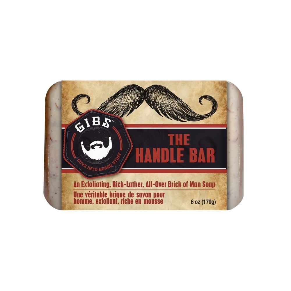 GIBS THE HANDLE BAR EXFOLIATING BAR SOAP 170G