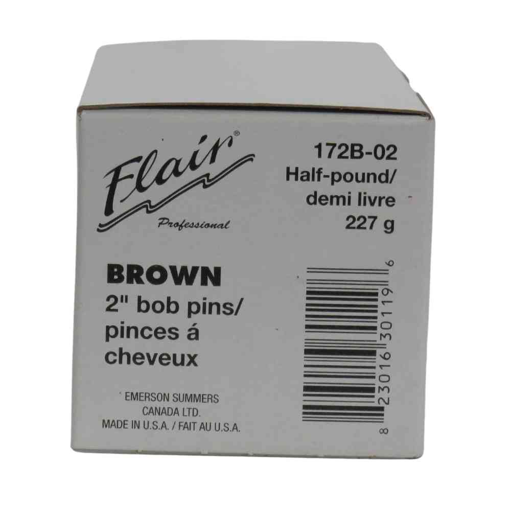 FLAIR BOBBY PIN BRUNE 2" 1/2LB