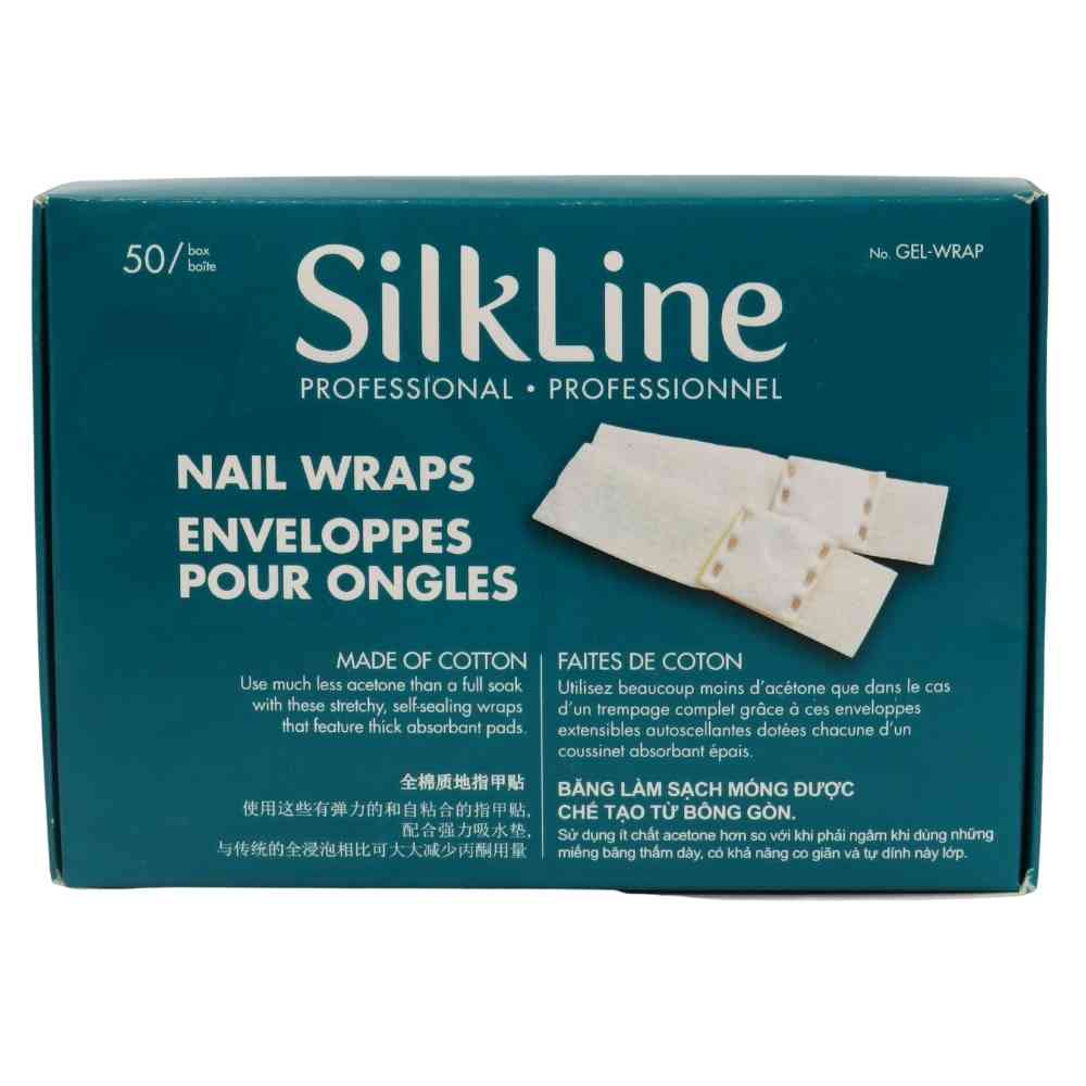 SILKLINE ENVELOPPES POUR TREMPAGE ONGLES GEL PQT50