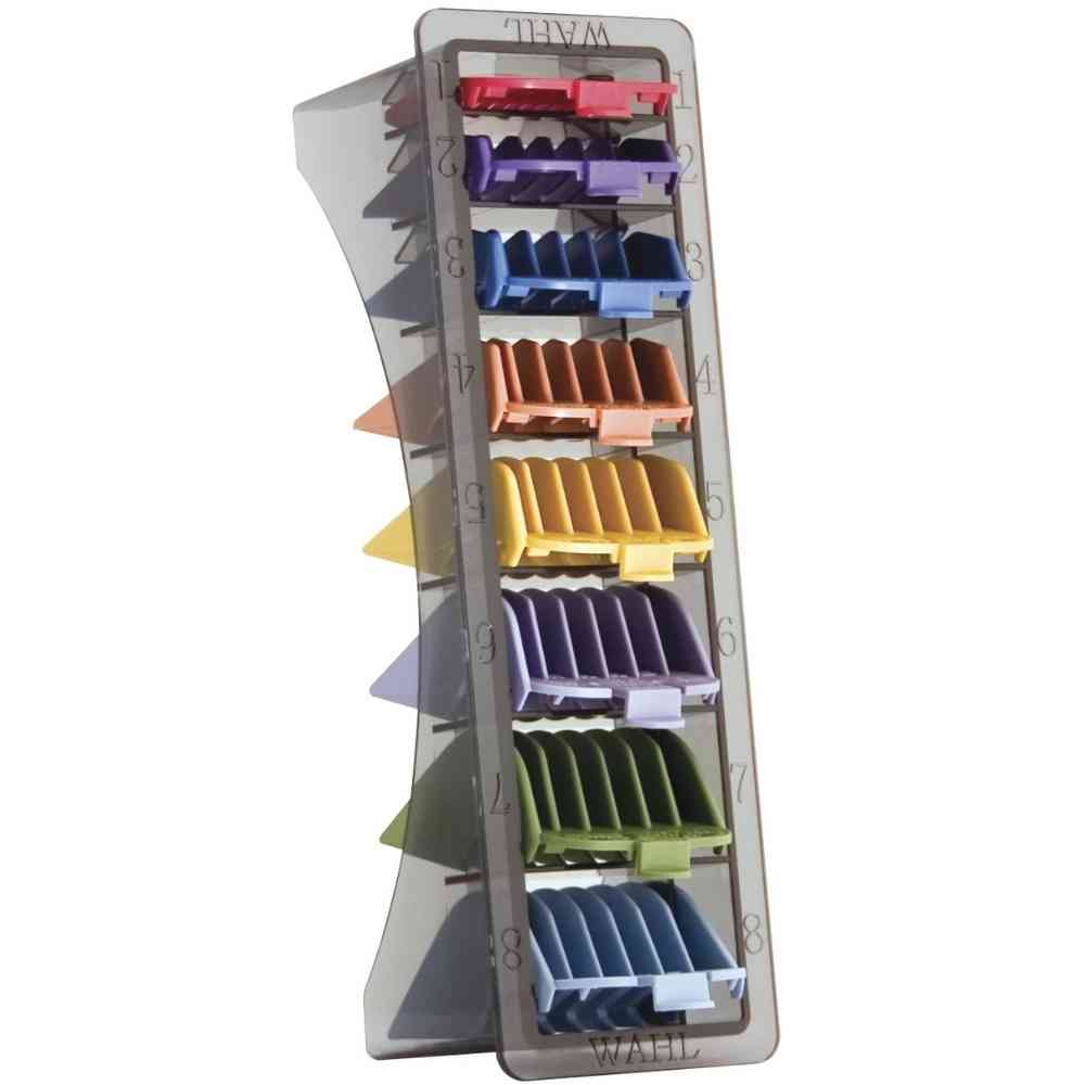 WAHL ENSEMBLE 8 GUIDES DE COULEUR AVEC RANGEMENT