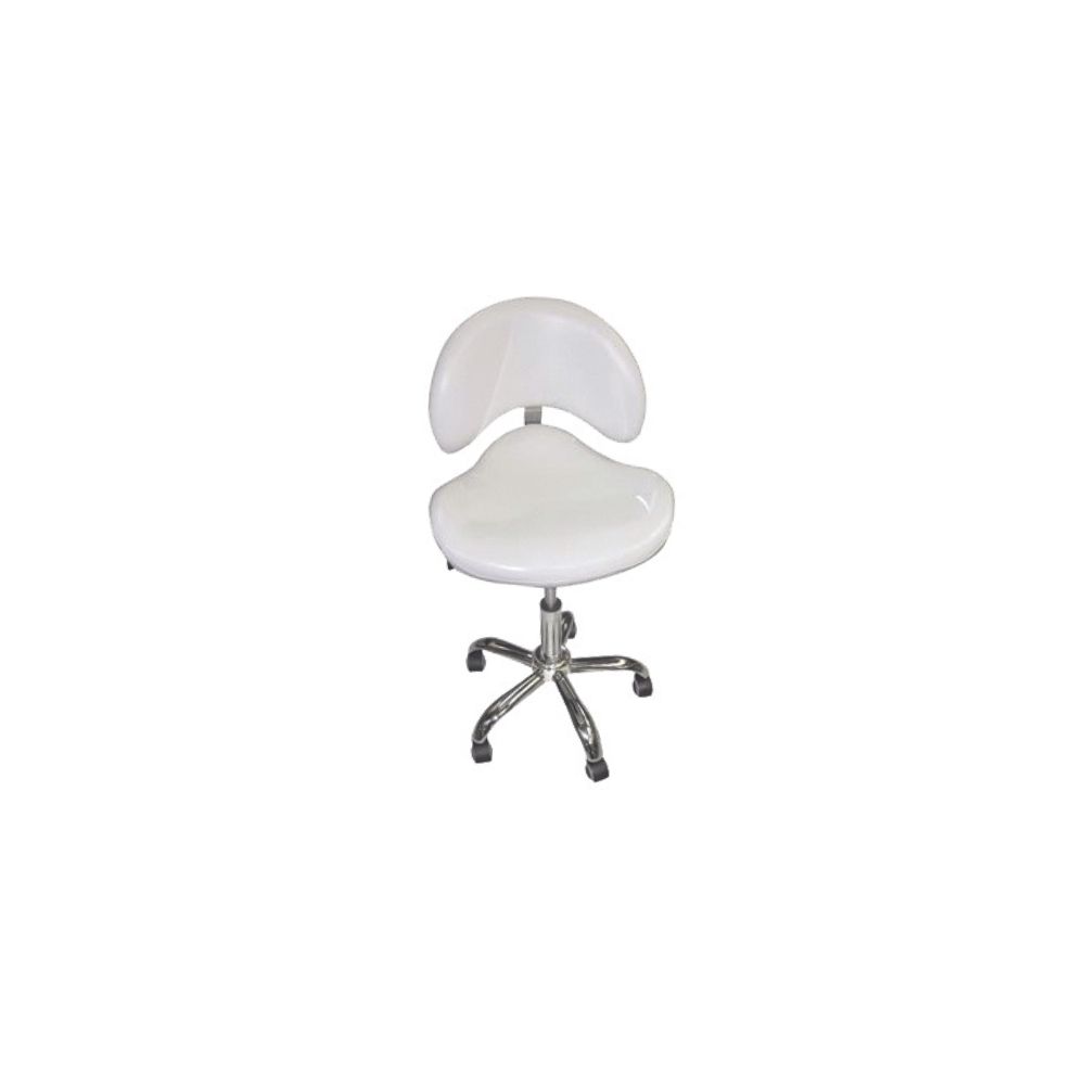 WHITE BACKREST STOOL DP9951