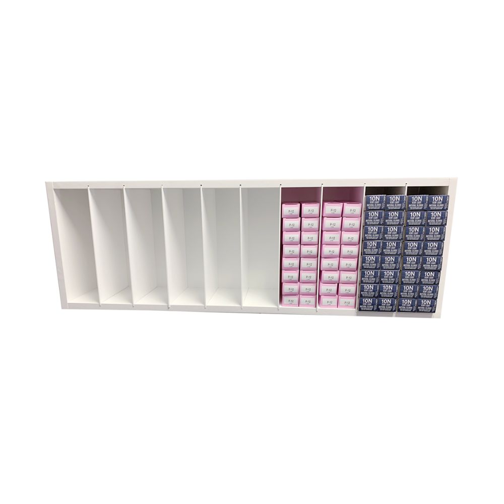 160 TUBE STORAGE RACK (36'' X 12'' X 7'') WHITE