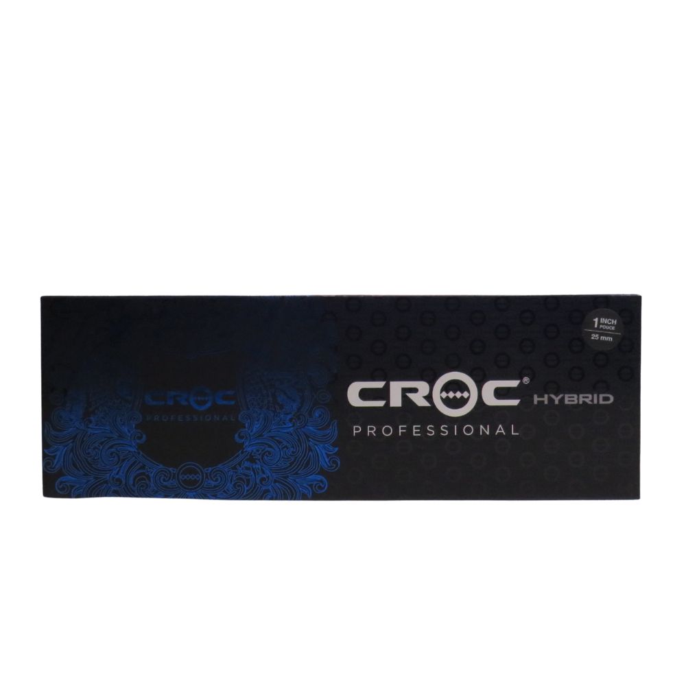 CROC FER PLAT HYBRIDE NOIR 25MM