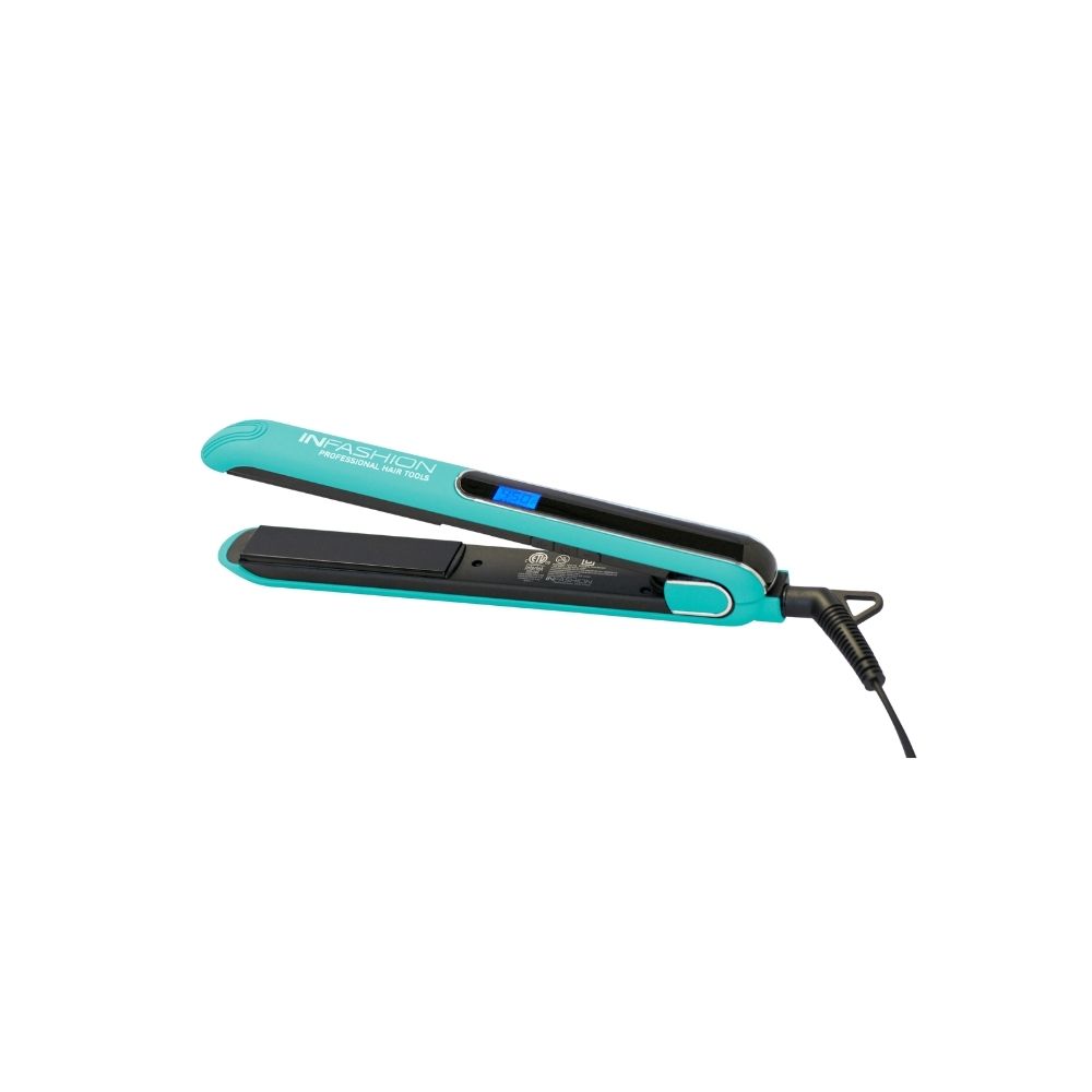 INFASHION FLAT IRON TURQUOISE 25MM