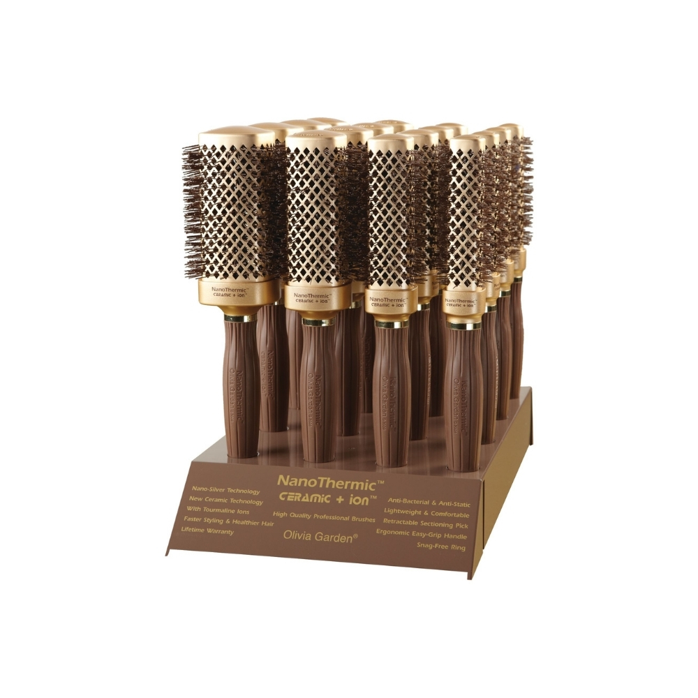 OLIVIA GARDEN NANOTHERMIC SET 16 SQUARE BRUSHES