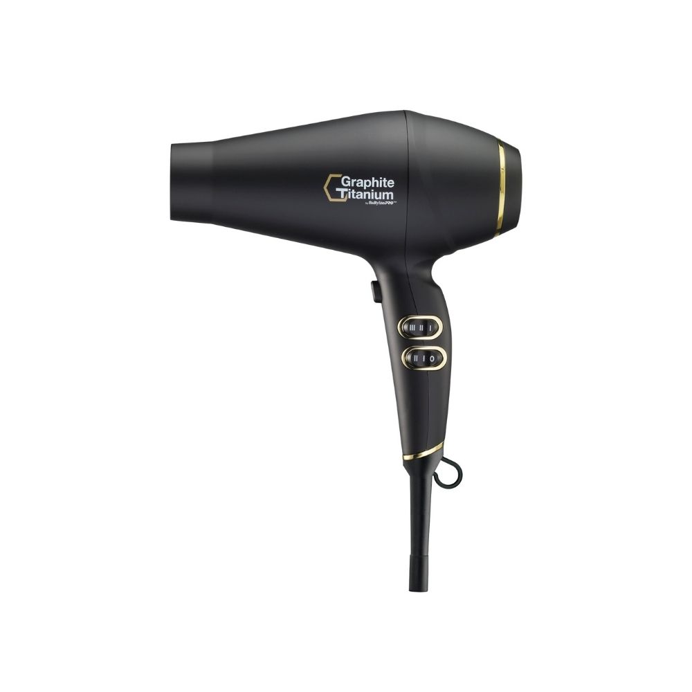 BABYLISSPRO GRAPHITE TITANIUM IONIC HAIRDRYER