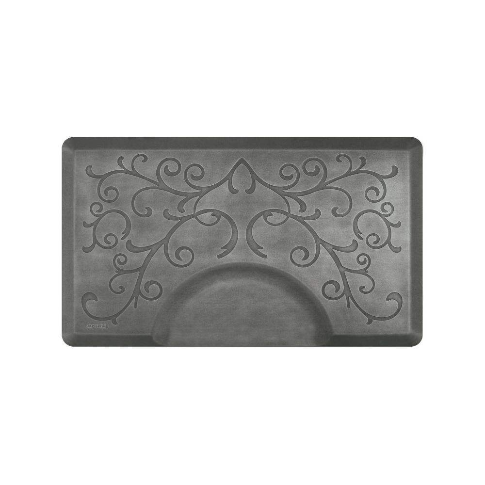 SMART STEP BELLA MAT RECTANGULAR ROUND SILVER 3X5