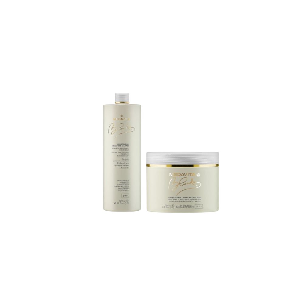 MEDAVITA SUNSET BLONDE DUO SHAMP 1250ML MASK 500ML