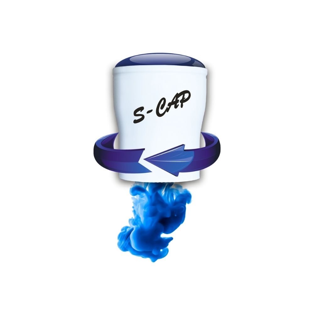 S-CAP CAPSULES VITRES ET MIROIRS BLEU