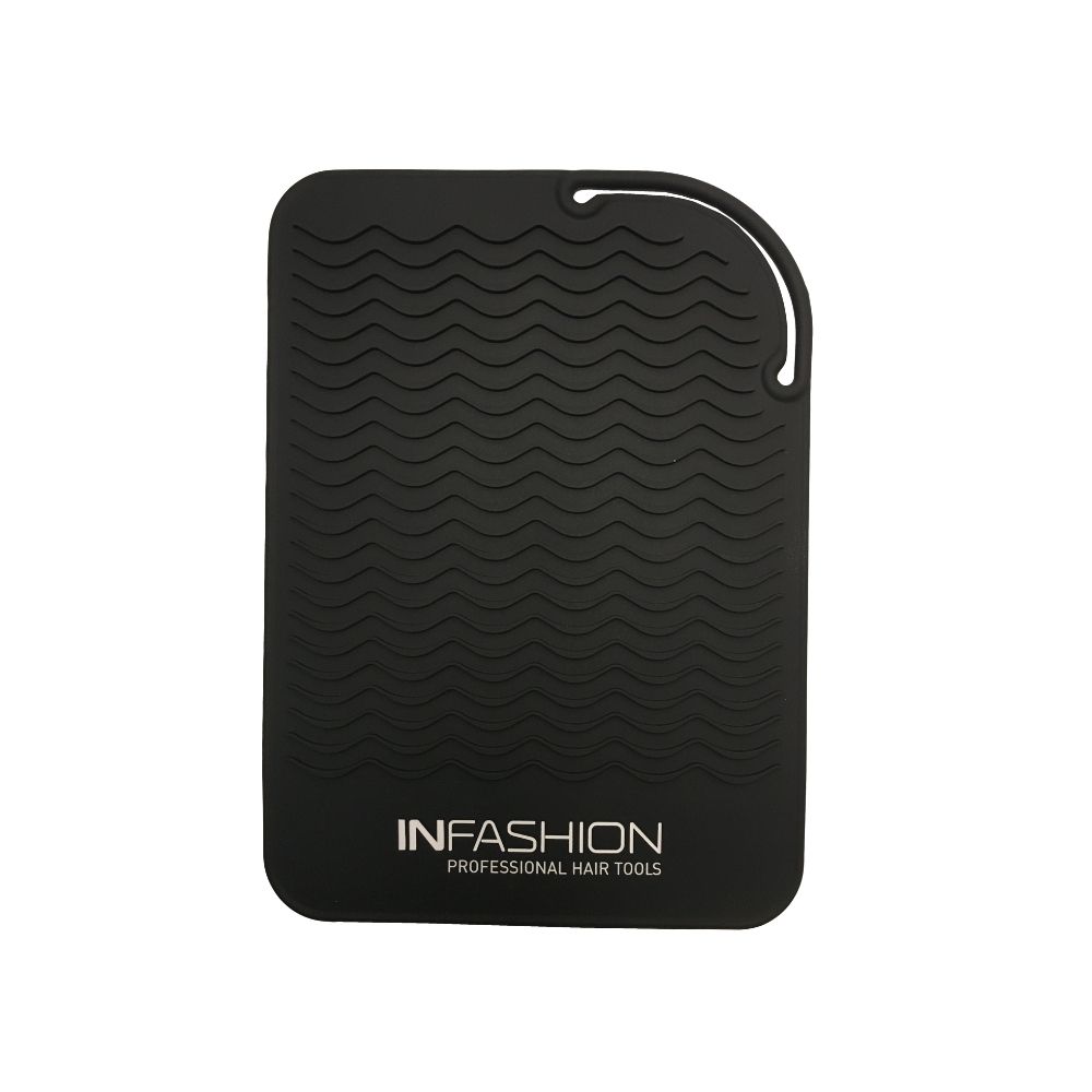 INFASHION TAPIS EN SILICONE DE VOYAGE NOIR 6.5 X 9