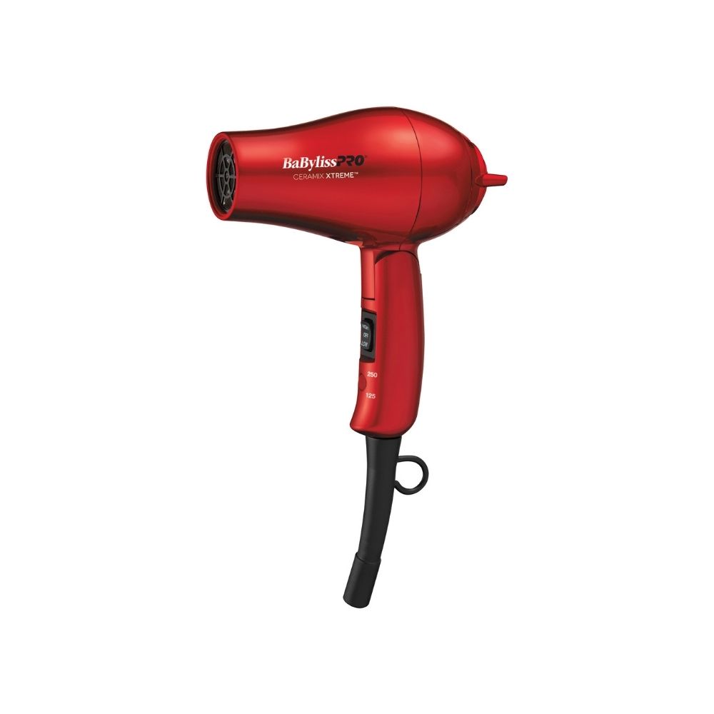 BABYLISSPRO XTREME CERAMIC TRAVEL HAIRDRYER RED