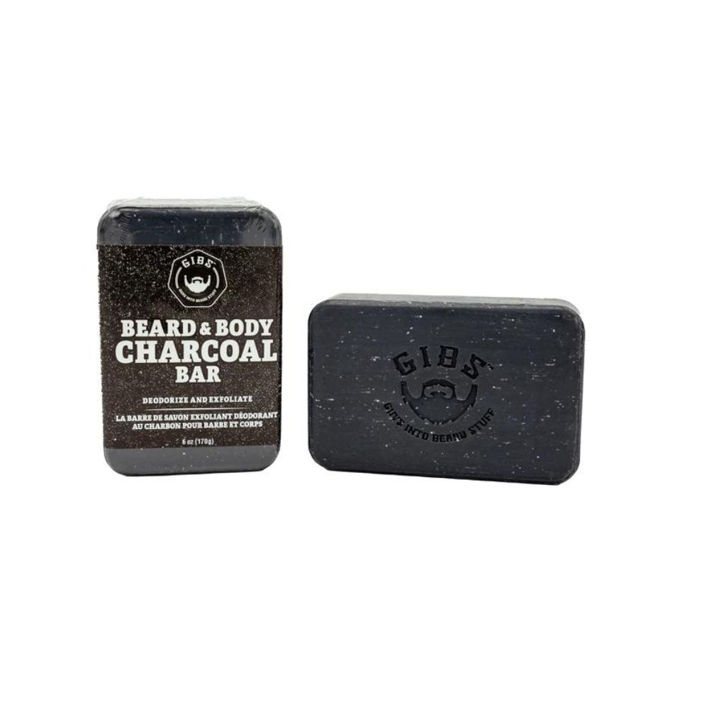 GIBS BARRE DE SAVON BEARD & BODY CHARCOAL BAR 170G