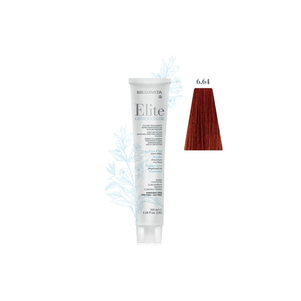 MEDAVITA CHOICE COLOR ELITE TEINT PERM 6.64 100ML