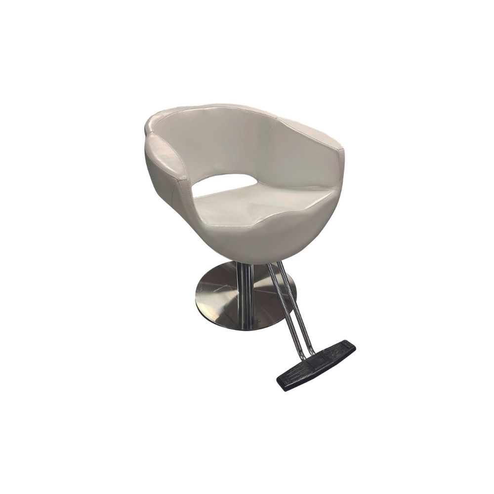 MARYLINE CHAIR ROUND HYD BASE T FOOT WHITE