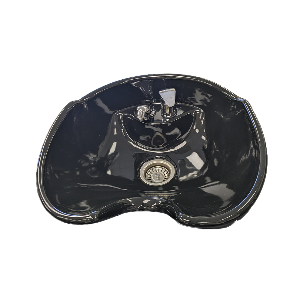 LARGE BLACK PORCELAIN REPLACEMENT BOWL