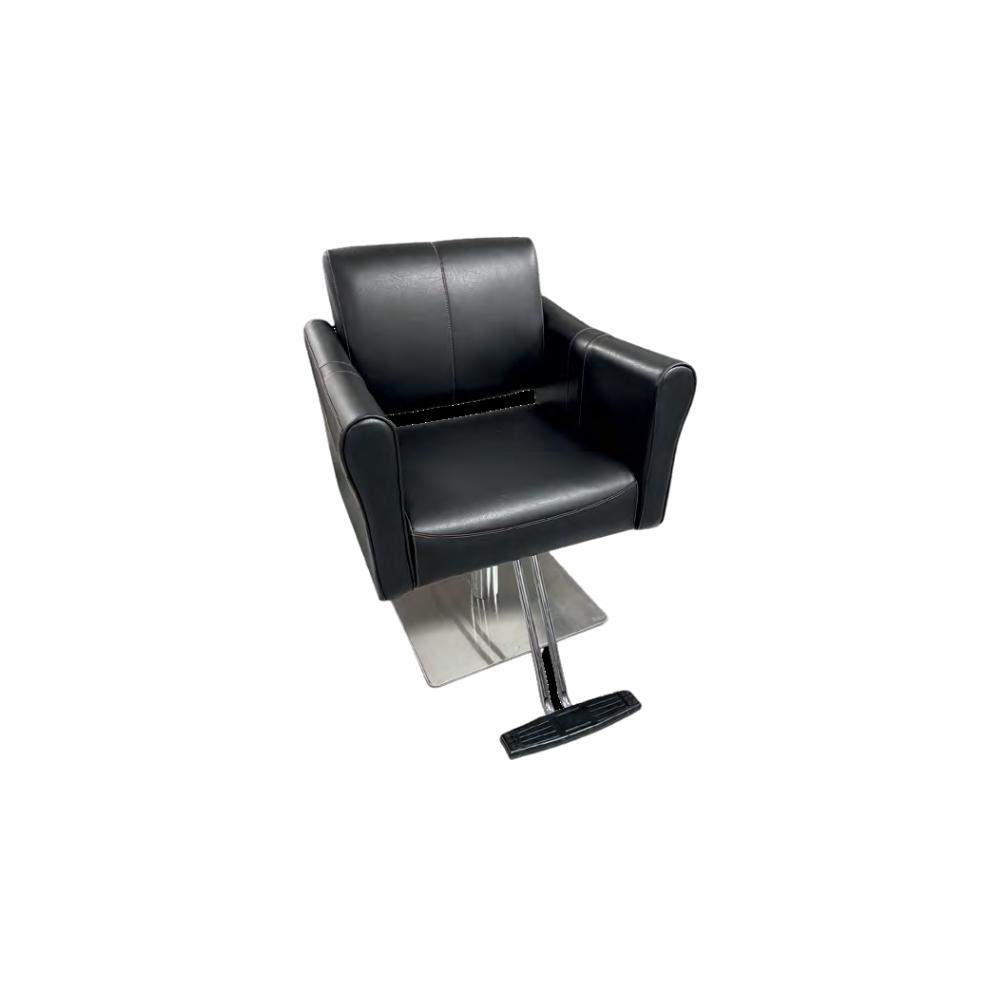 CHAISE ASHLEY NOIR BASE HYD CARREE PIED EN T