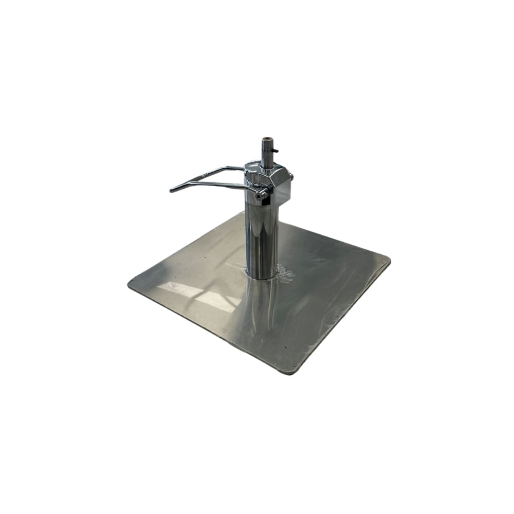 BASE CARREE INCLUANT POMPE APPUI PIED CHROME