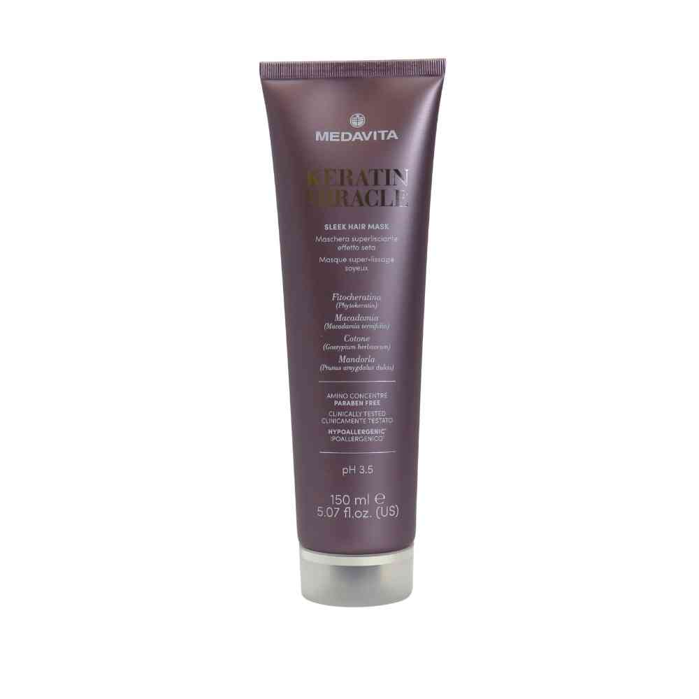 MEDAVITA KERATIN MIRACLE SLEEK HAIR MASK 150ML