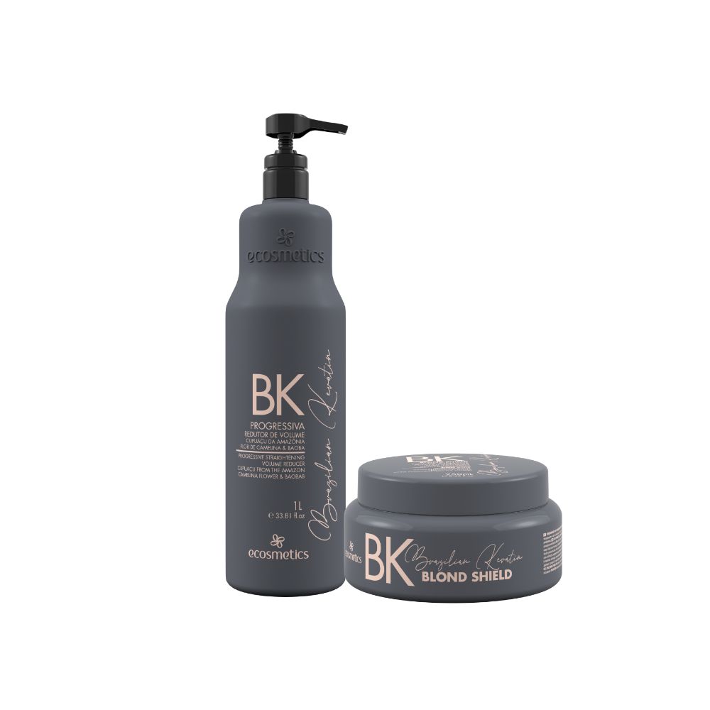 E COSMETICS BRAZILIAN KERATIN TRAIT ET BLOND SHIELD