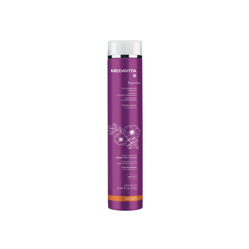 MEDAVITA LUXVIVA SHAMPOO GOLDEN COPPER 250ML