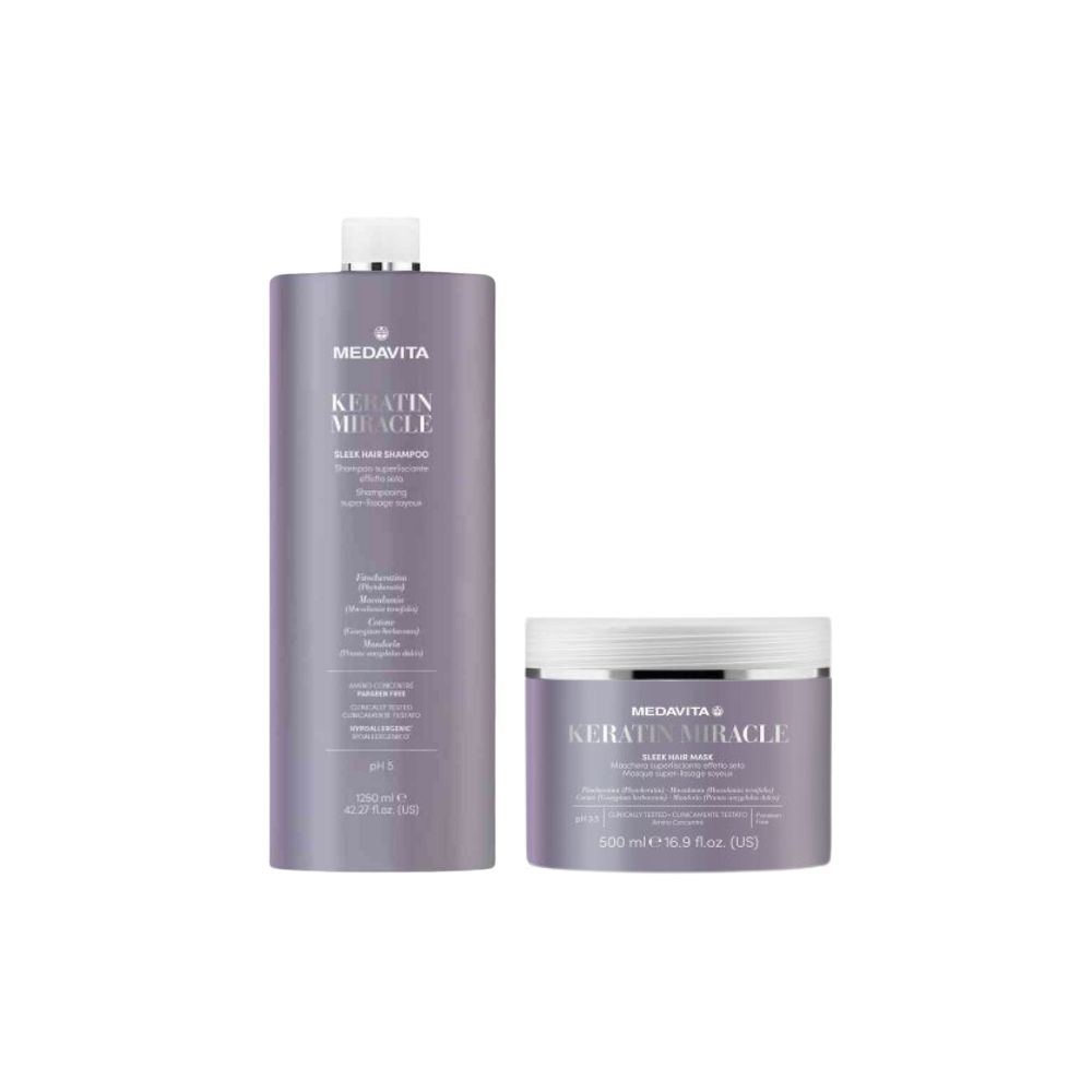 MEDAVITA KERATIN MIRACLE DUO SHAMP 1250 MASQUE 500ML