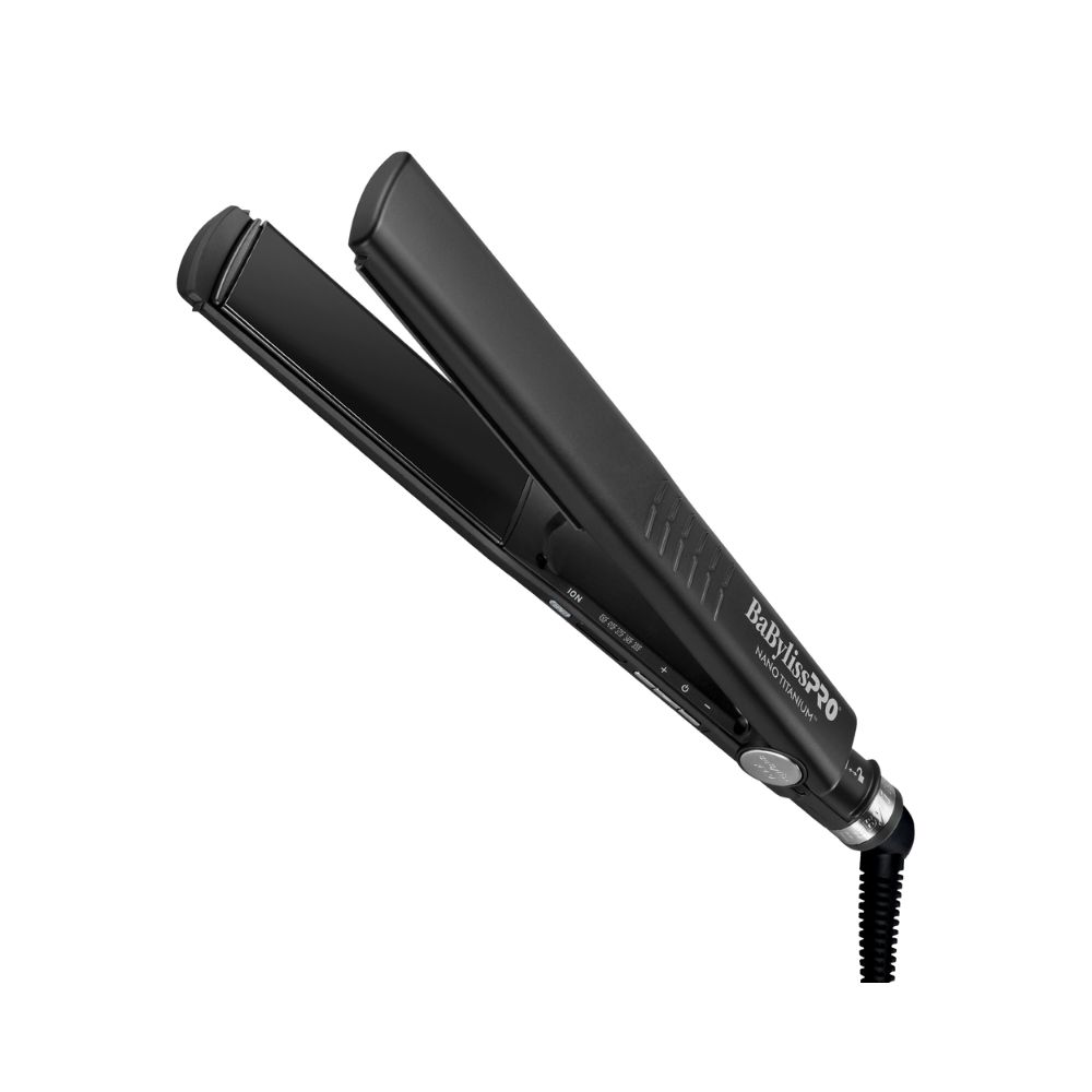 BABYLISSPRO DOUBLE IONS TITANIUM FLAT IRON BLACK