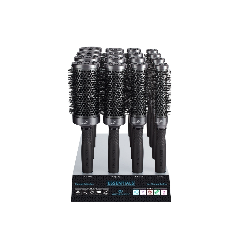 OLIVIA GARDEN ESSENTIALS SET 16 THERMAL BRUSHES
