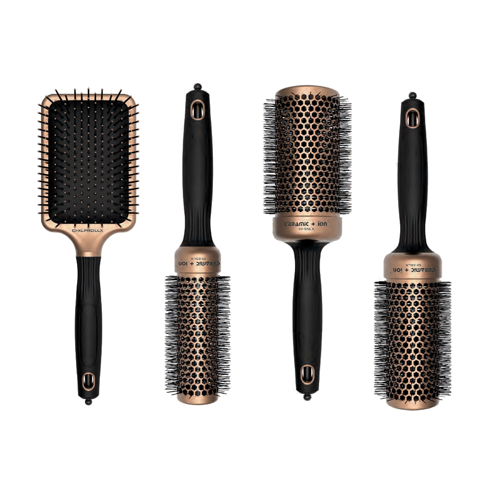 OLIVIA GARDEN CERAMIC ION LUXE ENSEMBLE 4 BROSSES