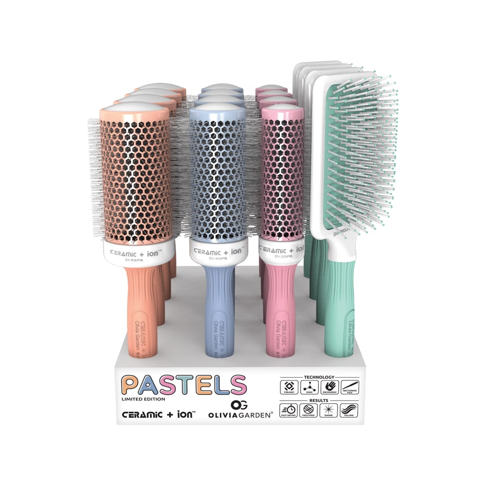 OLIVIA GARDEN ENSEMBLE 16 BROSSES PASTELS