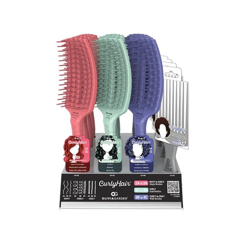 OLIVIA GARDEN CURLYHAIR SET OF 16 BRUSHES