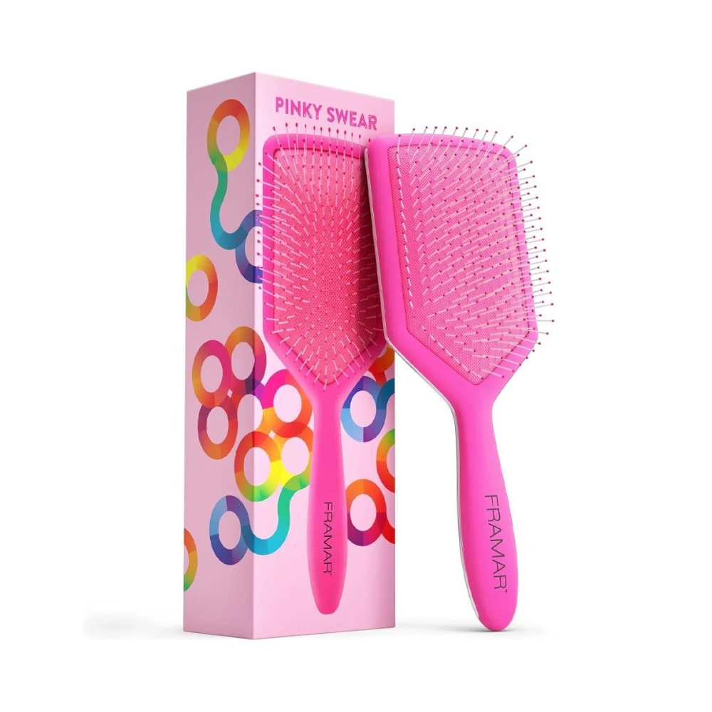 FRAMAR PINKY SWEAR BRUSH PADDLE DETANGLING