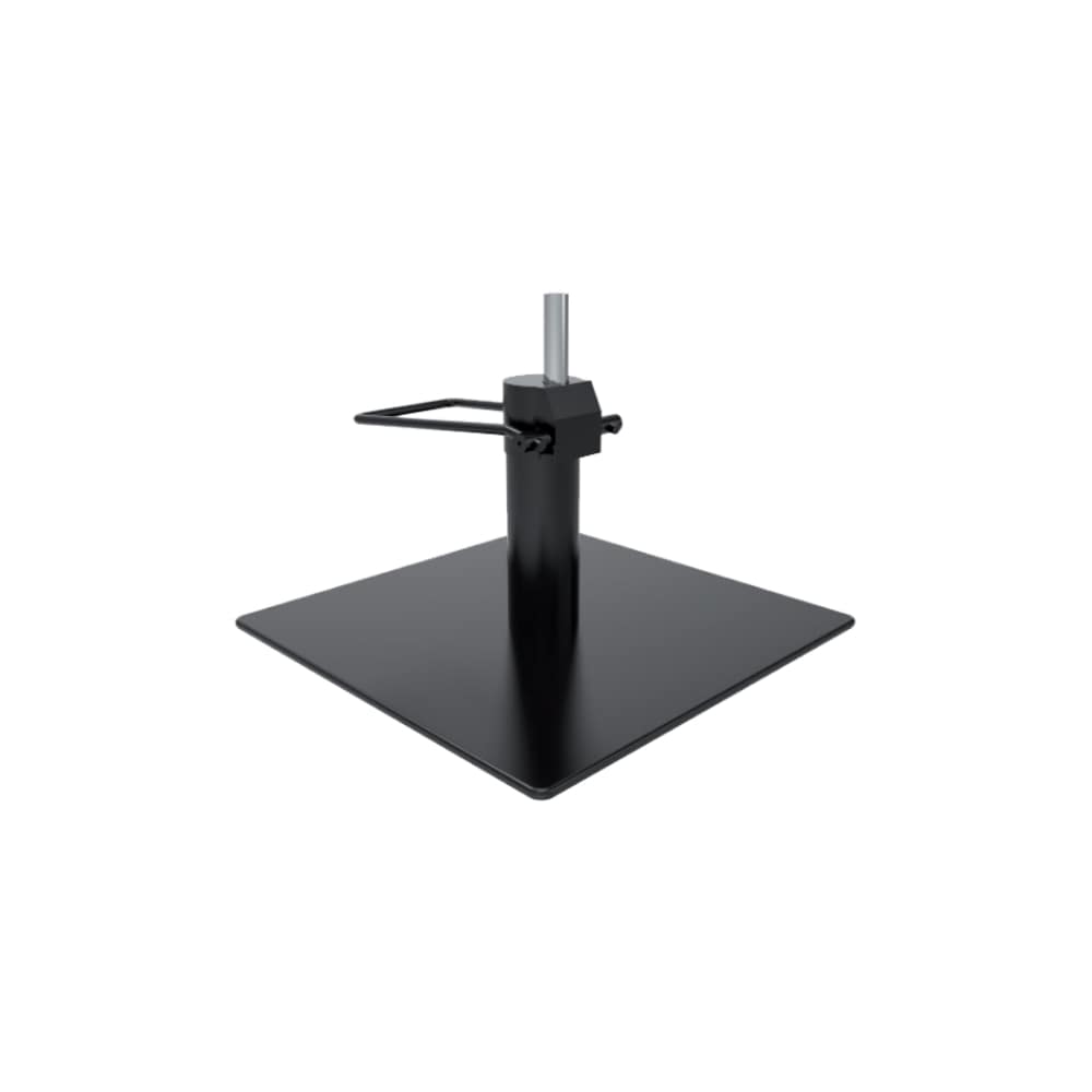 BASE CARREE INCLUANT POMPE APPUI PIED NOIR