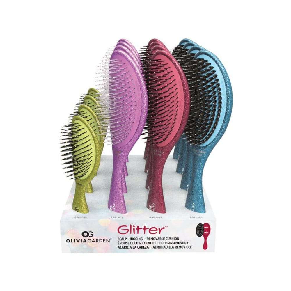 OLIVIA GARDEN SET OF 16 GLITTER BRUSHES