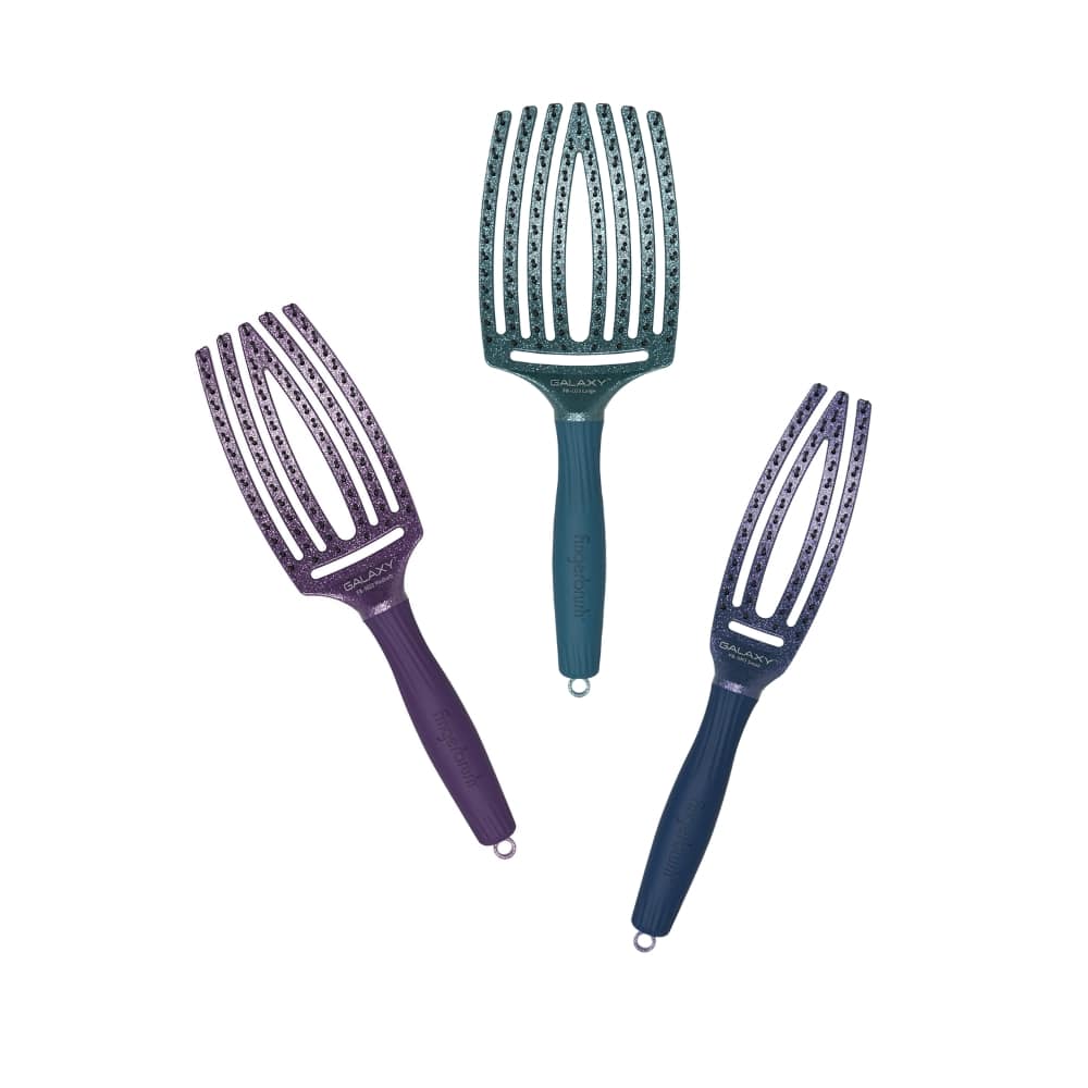 OLIVIA GARDEN GALAXY FINGERBRUSH ENSEMBLE DE 3 BROSSES EDITION LIMITEE