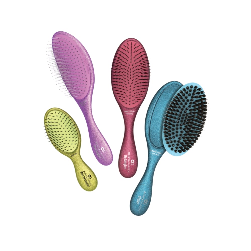 OLIVIA GARDEN ENSEMBLE DE 4 BROSSES GLITTER