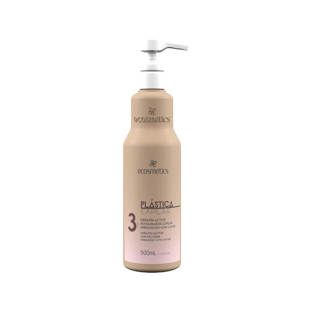 ECOSMETICS PLASTICA CAPILAR KERATIN ACTIVE STEP 3 500ML