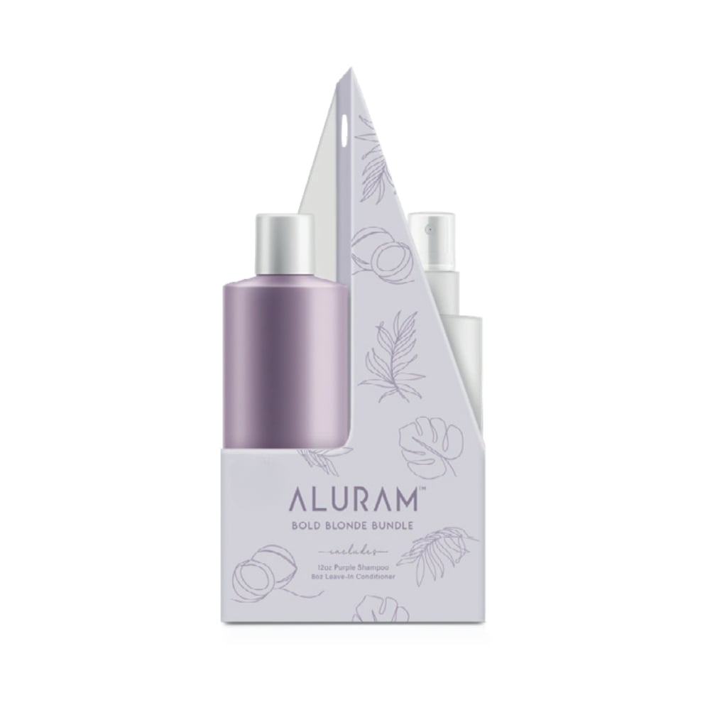 ALURAM  ENSEMBLE BLOND AUDACIEUX DUO SHAMPOOING VIOLET ET REVITALISANT SANS RINCAGE MAI-JUIN 2025