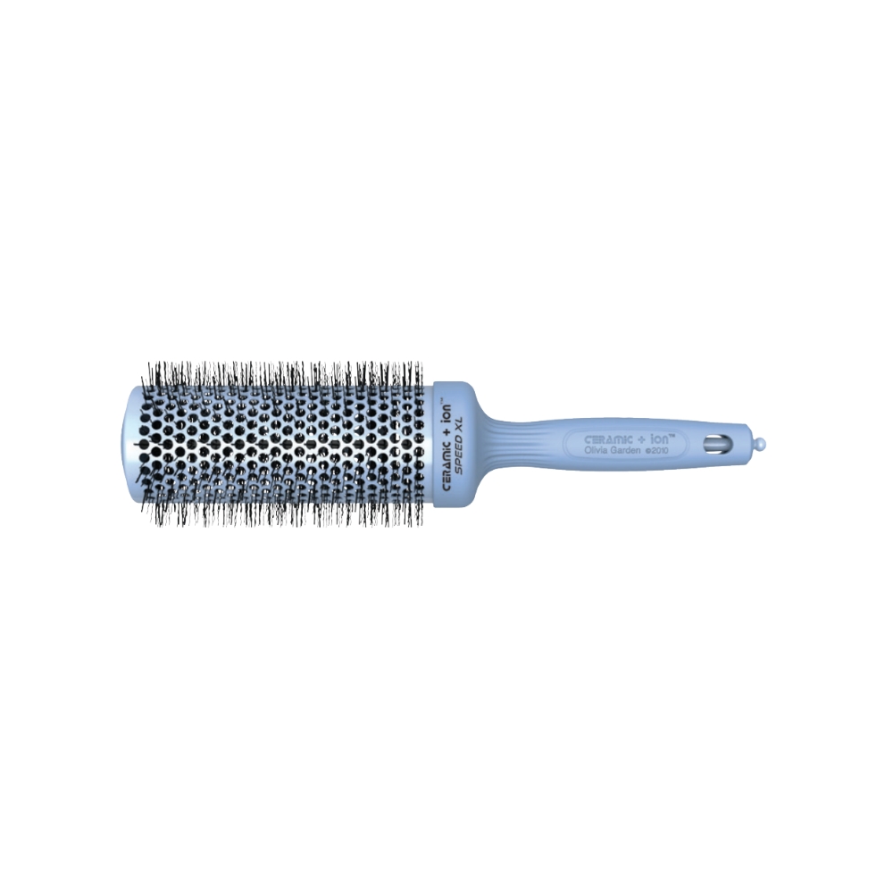 OLIVIA GARDEN CERAMIC ION SPEED XL BLOSSOM BRUSH 55MM BLUE
