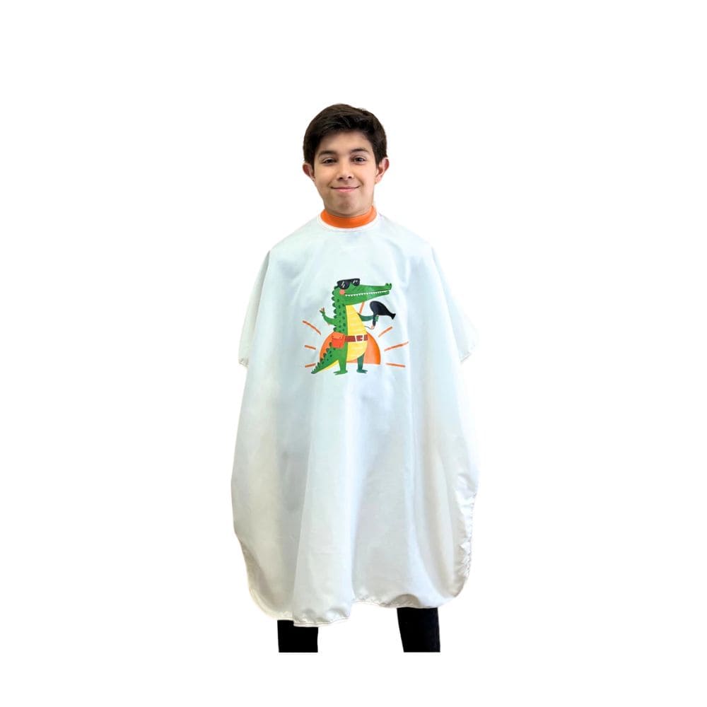 FLEAN'UP KID'S CUTTING CAPE WITH CROCODILE PATTERN