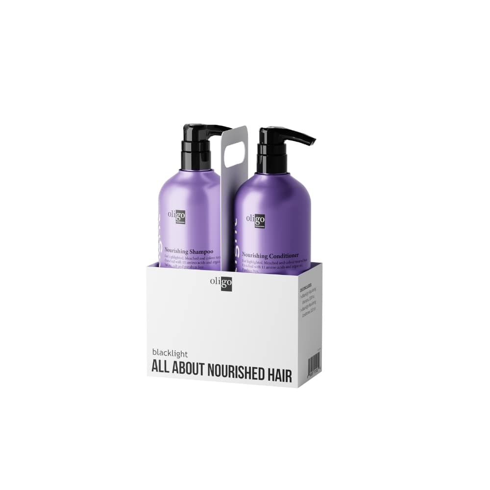 OLIGO BLACKLIGHT DUO LITRE SHAMPOOING ET REVITALISANT NOURRISANT