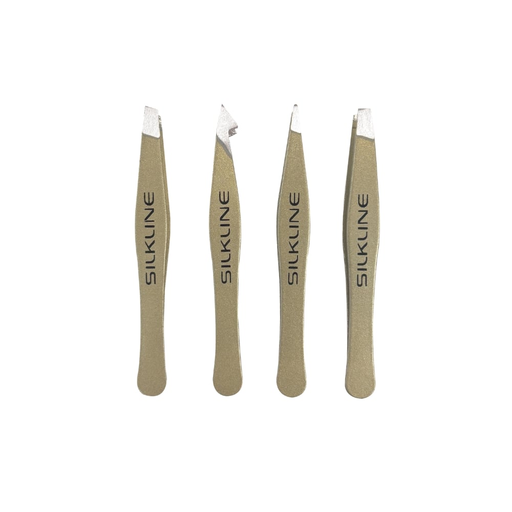 SILKINE METALIX ENSEMBLE DE 4 MIN PINCES A EPILER