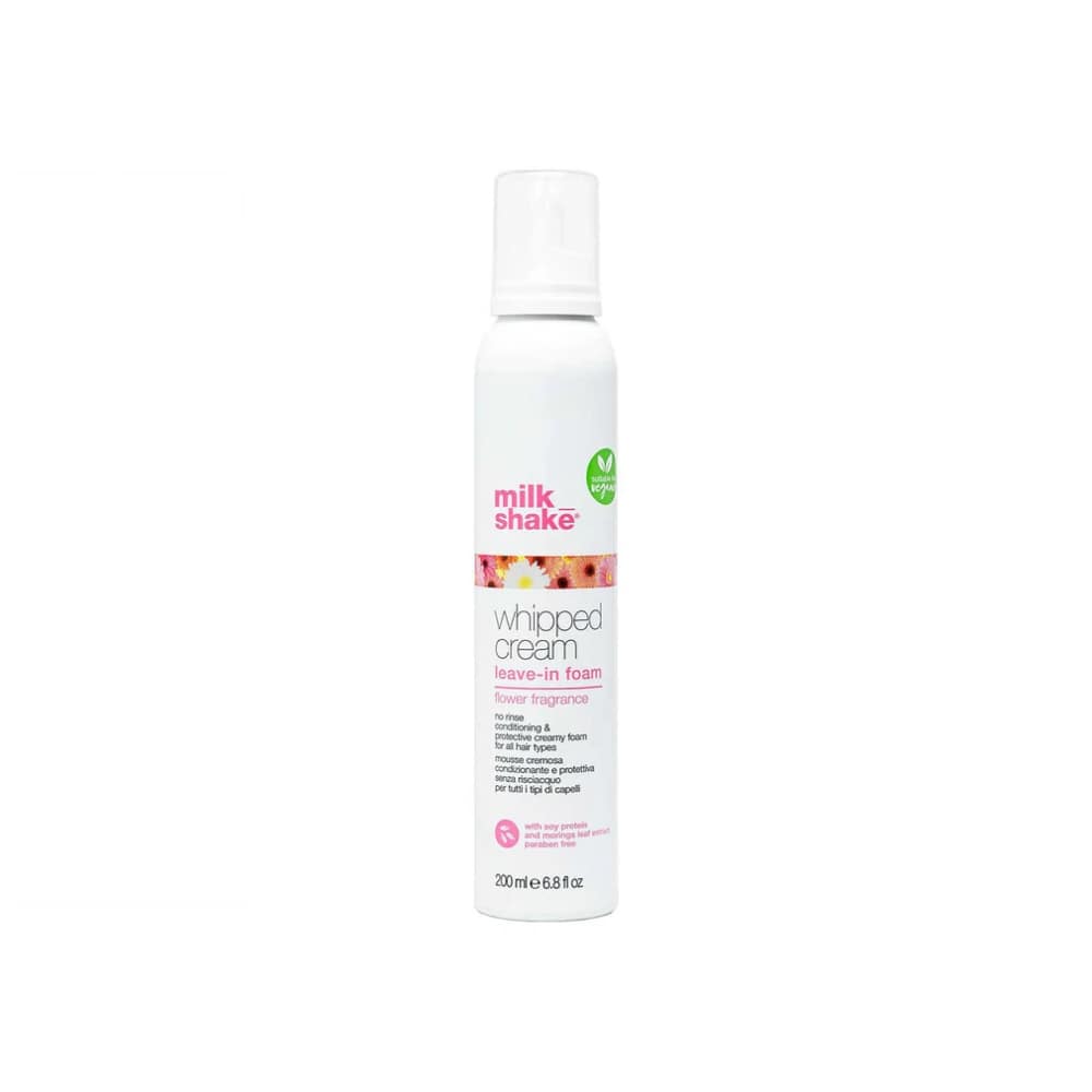 MILKSHAKE  FLOWER POWER MOUSSE SANS RINÇAGE REVITALISANTE ET PROTECTRICE 200ML
