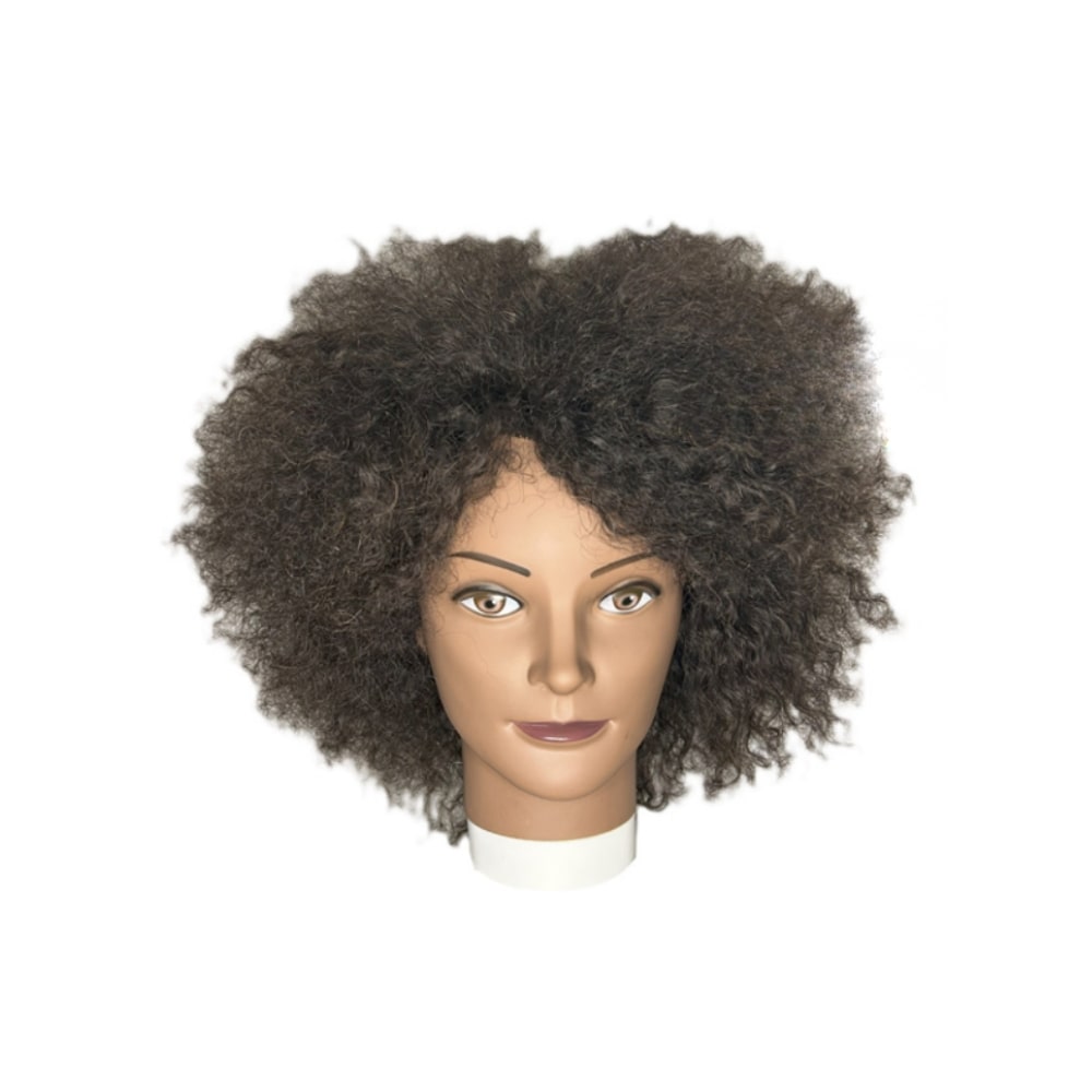 INFASHION MANNEQUIN MISS TINA #4B DARK BROWN COILY HAIR 8PO